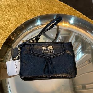 NWT Coach patent leather wristlet